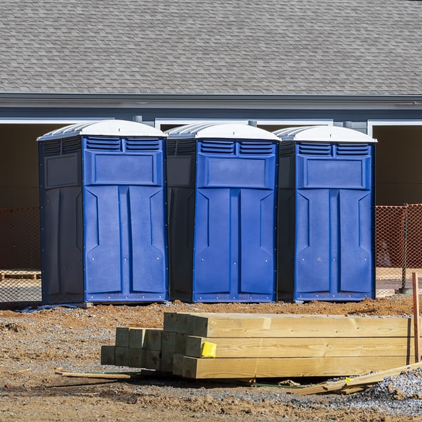 is there a specific order in which to place multiple portable toilets in Islandton South Carolina